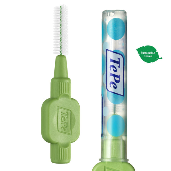 TePe® Interdental Brushes  Original Green - ISO Size 5, 0.8 mm - 6 Pack