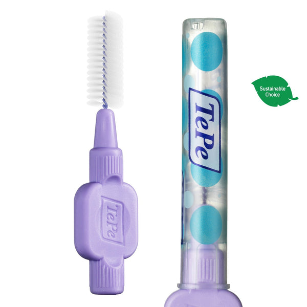TePe® Interdental Brushes  Extra Soft Purple - ISO Size 6, 1.1 mm - 6 Pack