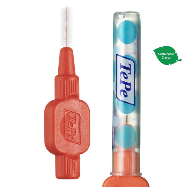 TePe® Interdental Brushes  Extra Soft Red - ISO Size 2 0.5 mm - 6 Pack