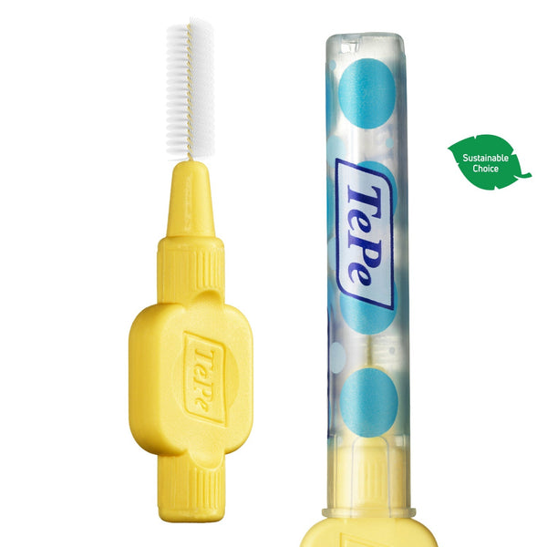 TePe® Interdental Brushes  Extra Soft Yellow - ISO Size 4, 0.7 mm - 6 Pack